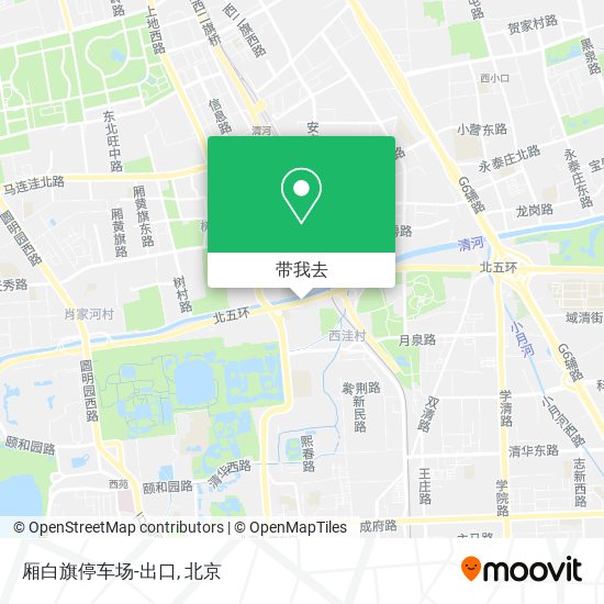 厢白旗停车场-出口地图