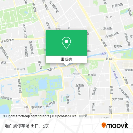 厢白旗停车场-出口地图