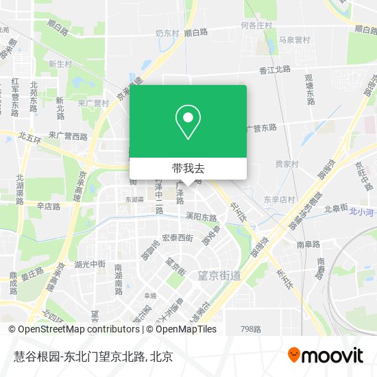 慧谷根园-东北门望京北路地图