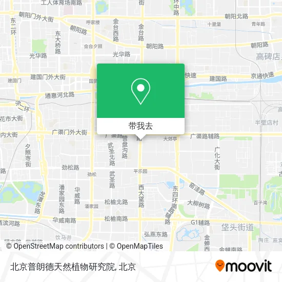 北京普朗德天然植物研究院地图