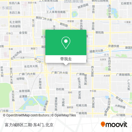 富力城B区二期-东4门地图
