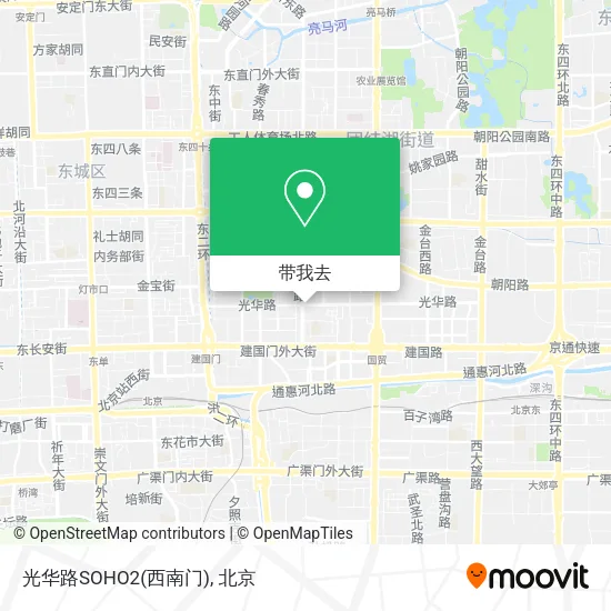 光华路SOHO2(西南门)地图