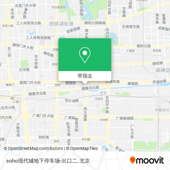 soho现代城地下停车场-出口二地图