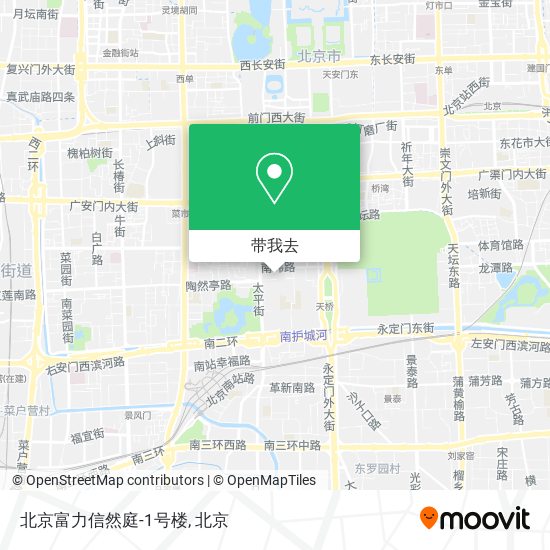 北京富力信然庭-1号楼地图