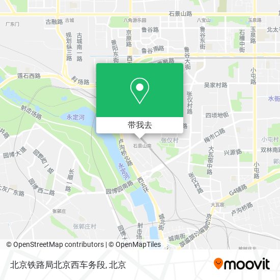 北京铁路局北京西车务段地图