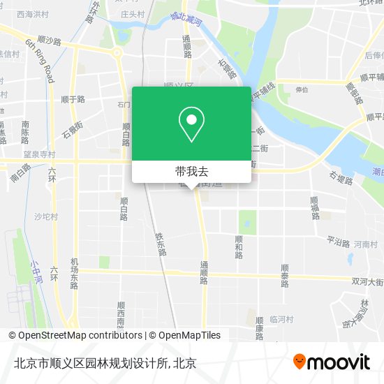 北京市顺义区园林规划设计所地图
