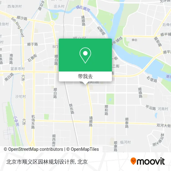 北京市顺义区园林规划设计所地图