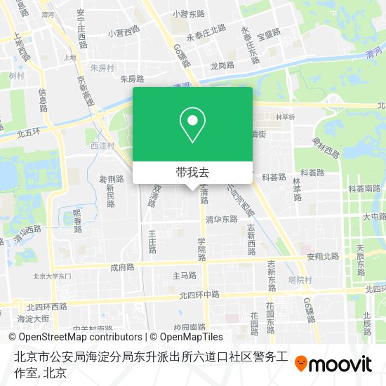 北京市公安局海淀分局东升派出所六道口社区警务工作室地图