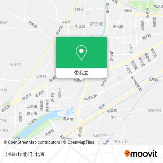 涧桥山-北门地图