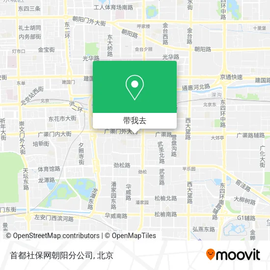 首都社保网朝阳分公司地图
