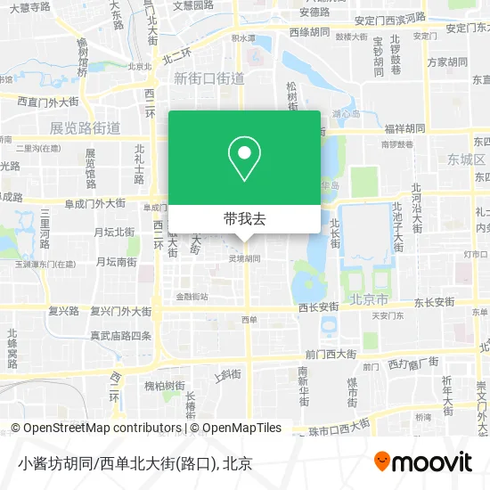小酱坊胡同/西单北大街(路口)地图
