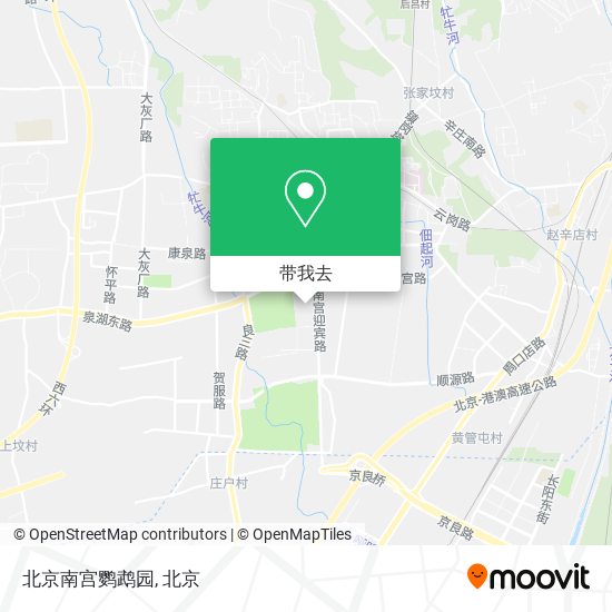 北京南宫鹦鹉园地图