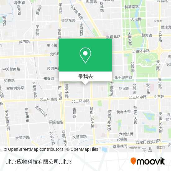 北京应物科技有限公司地图