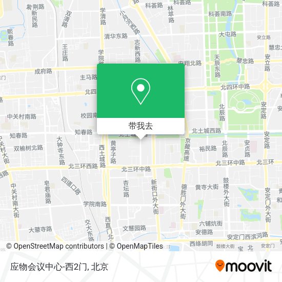 应物会议中心-西2门地图