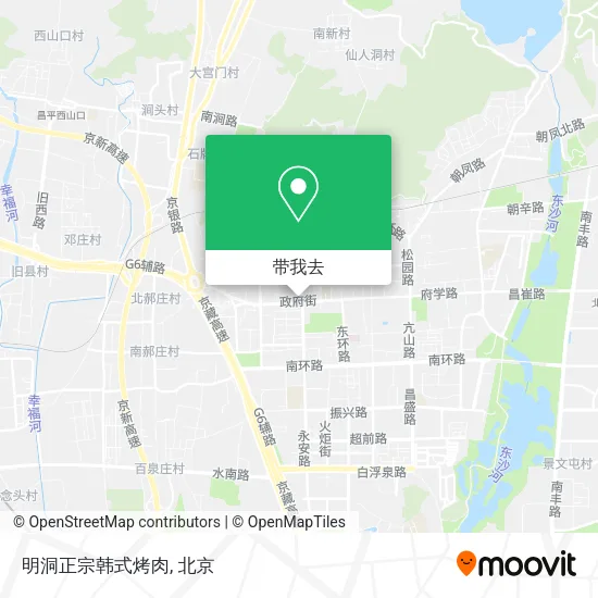 明洞正宗韩式烤肉地图