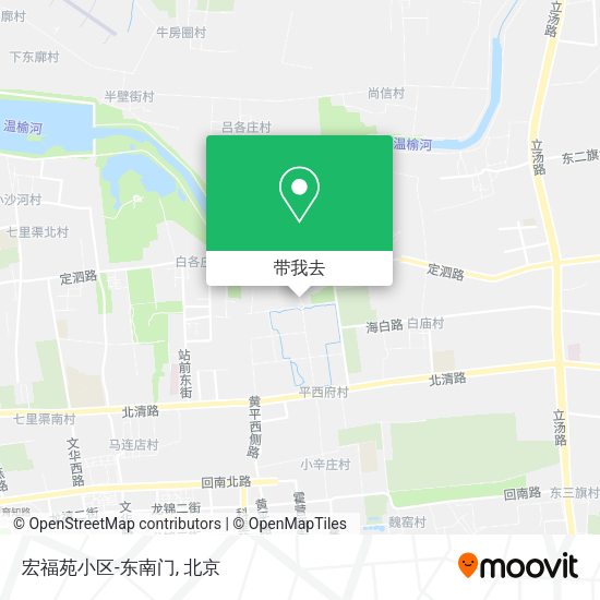 宏福苑小区-东南门地图