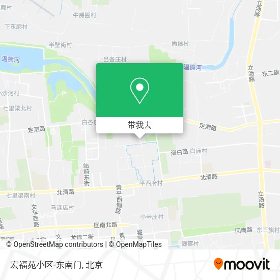 宏福苑小区-东南门地图