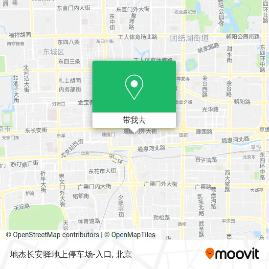 地杰长安驿地上停车场-入口地图