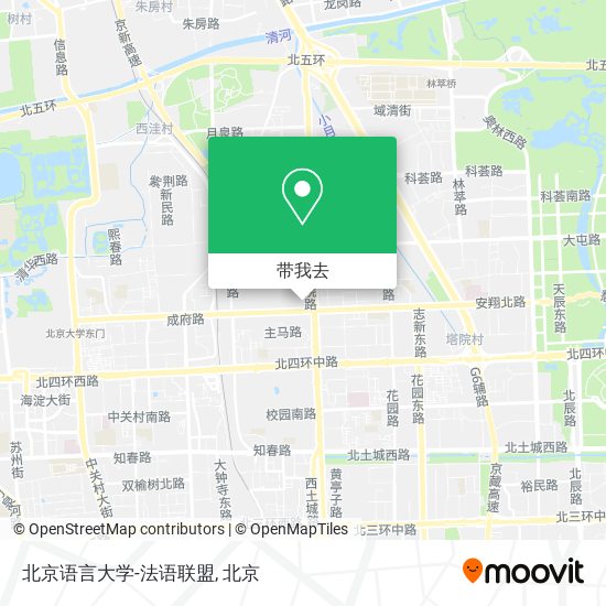 北京语言大学-法语联盟地图