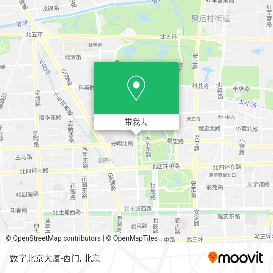数字北京大厦-西门地图