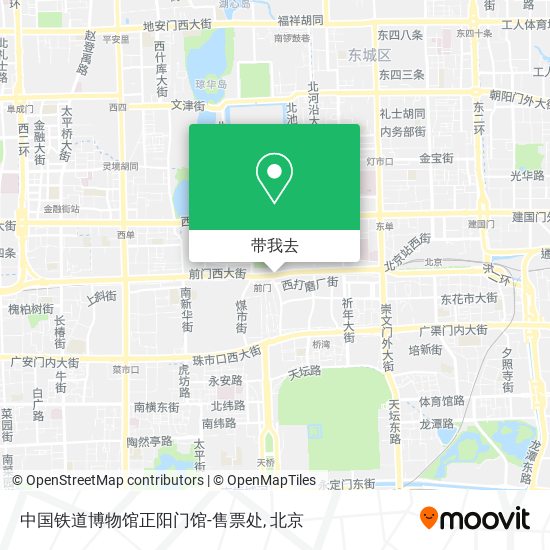 中国铁道博物馆正阳门馆-售票处地图