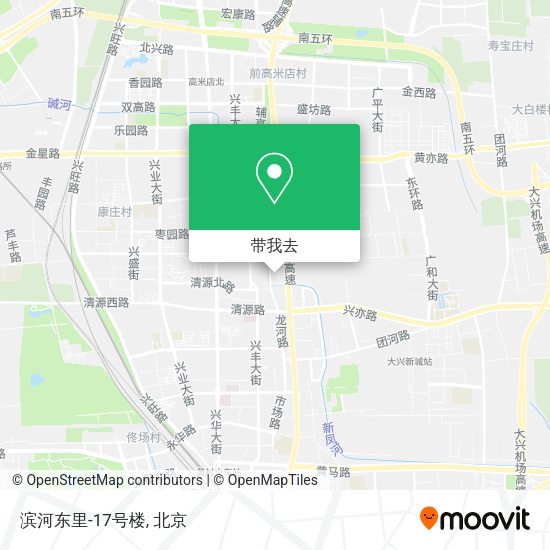 滨河东里-17号楼地图