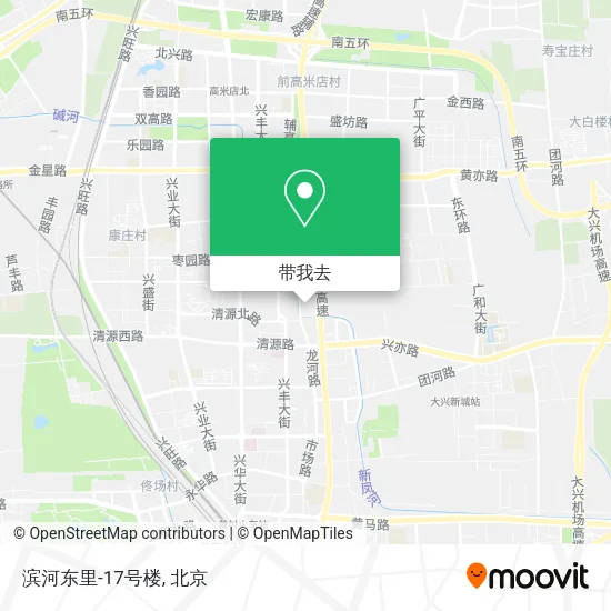 滨河东里-17号楼地图