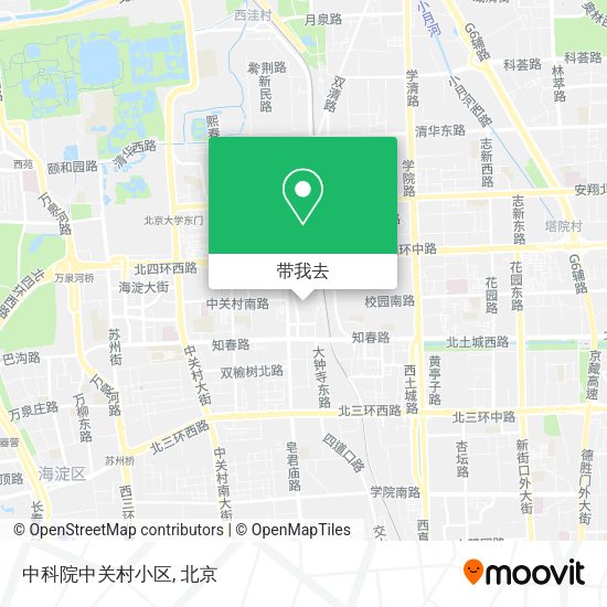 中科院中关村小区地图