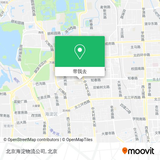 北京海淀物流公司地图
