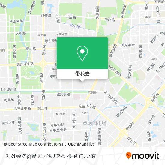 对外经济贸易大学逸夫科研楼-西门地图