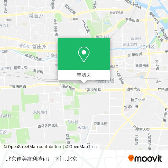 北京佳美富利装订厂-南门地图