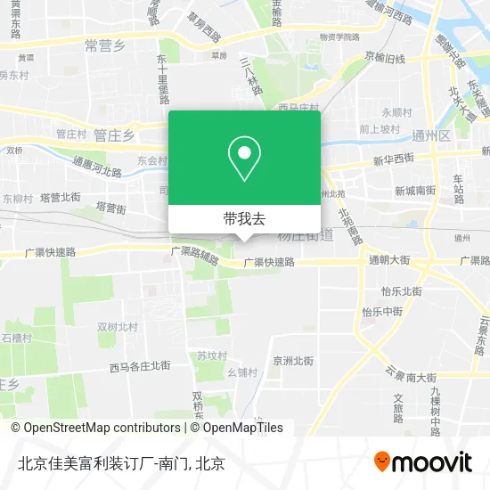 北京佳美富利装订厂-南门地图