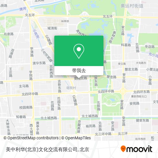 美中利华(北京)文化交流有限公司地图