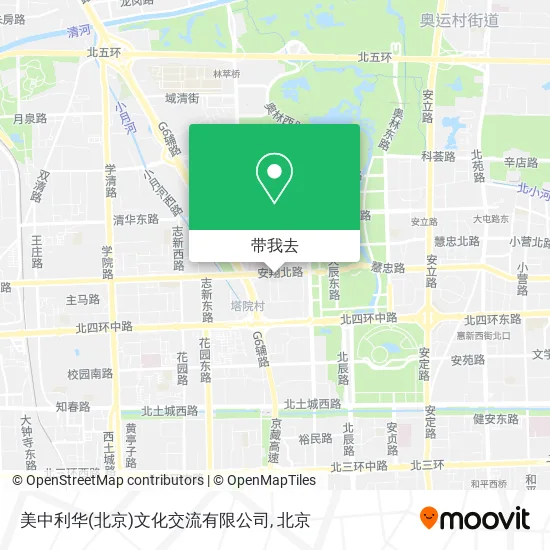 美中利华(北京)文化交流有限公司地图