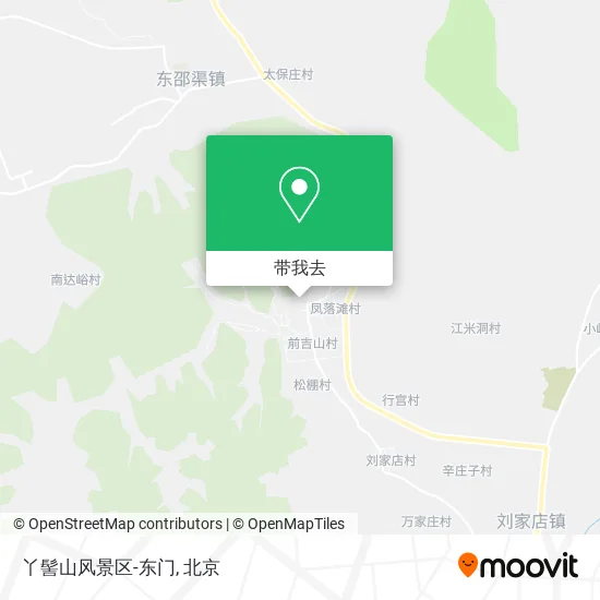丫髻山风景区-东门地图
