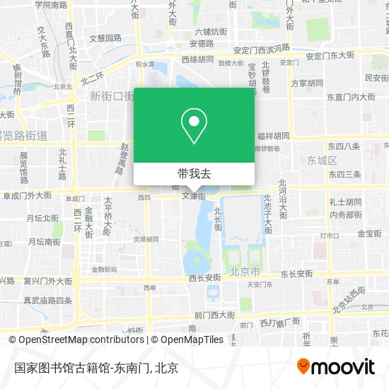 国家图书馆古籍馆-东南门地图