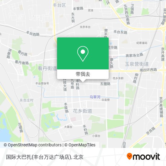 国际大巴扎(丰台万达广场店)地图