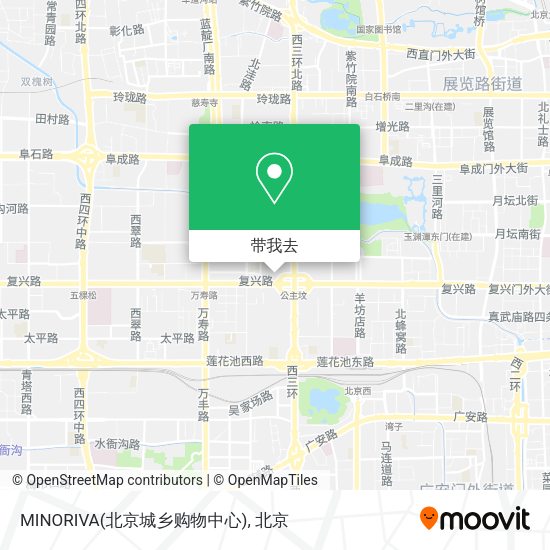 MINORIVA(北京城乡购物中心)地图