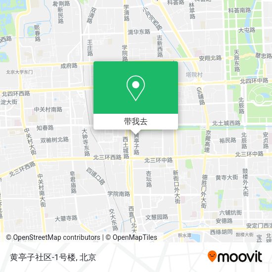 黄亭子社区-1号楼地图