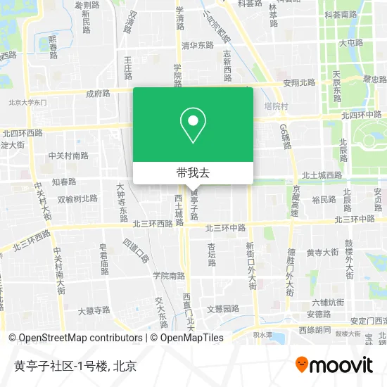 黄亭子社区-1号楼地图