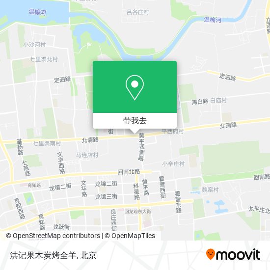 洪记果木炭烤全羊地图