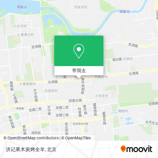 洪记果木炭烤全羊地图