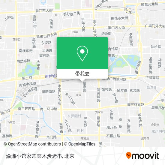 渝湘小馆家常菜木炭烤串地图