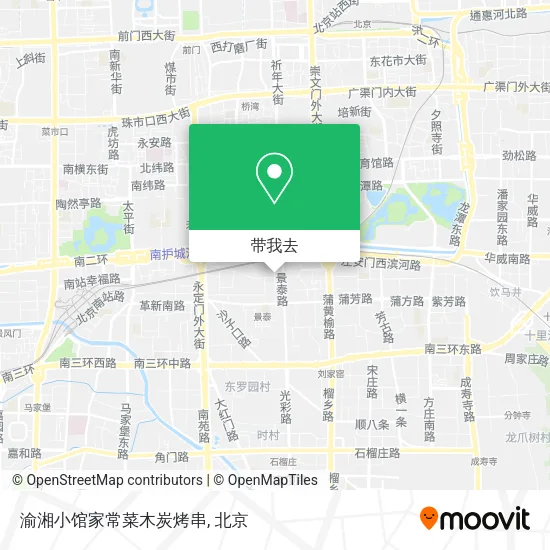 渝湘小馆家常菜木炭烤串地图