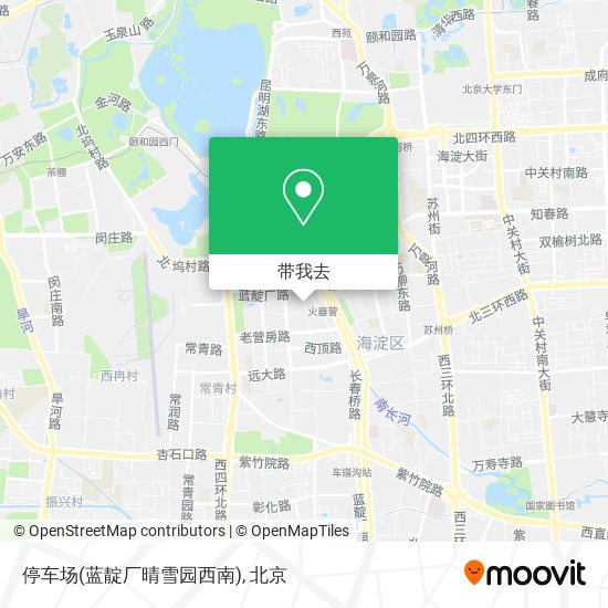停车场(蓝靛厂晴雪园西南)地图