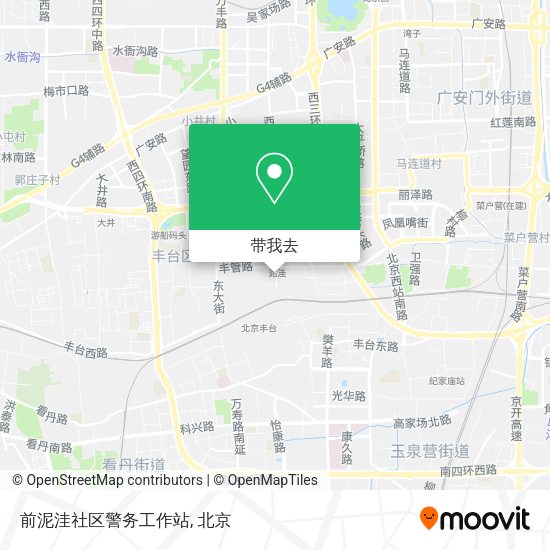 前泥洼社区警务工作站地图