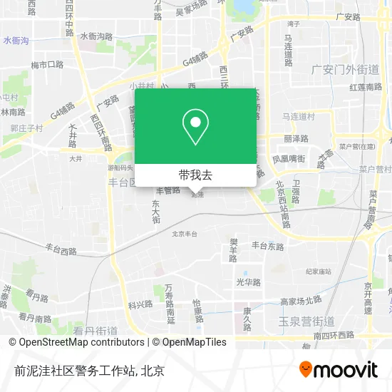 前泥洼社区警务工作站地图