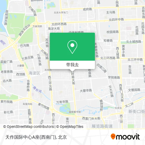 天作国际中心A座(西南门)地图