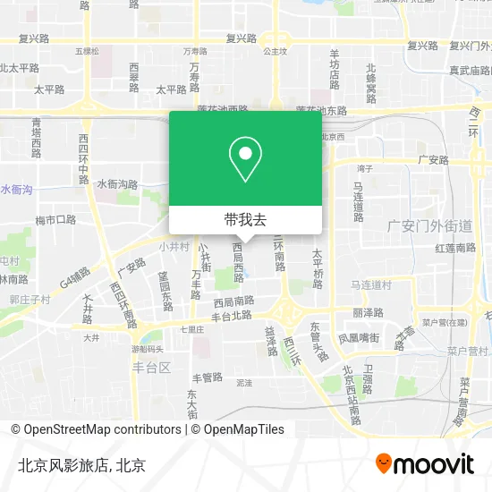 北京风影旅店地图