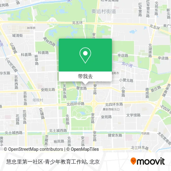 慧忠里第一社区-青少年教育工作站地图